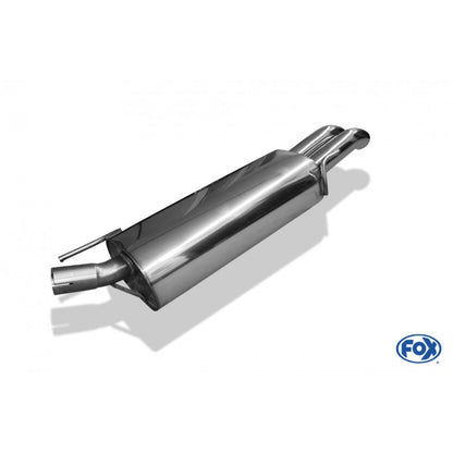 Sportschalldämpfer mit 2 Endrohren 63mm (Typ 28), inkl. (EG-) GENEHMIGUNG!