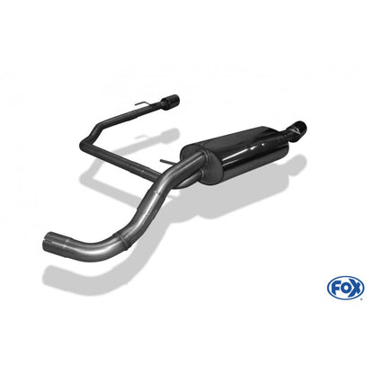 Sportschalldämpfer mit links/rechts je 1 Endrohren 90mm (Typ 25), inkl. TÜV-Teilegutachten!