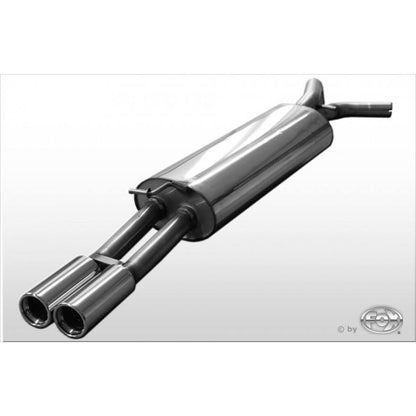 Sportschalldämpfer mit 2 Endrohren 76mm (Typ 13), inkl. (EG-) GENEHMIGUNG!