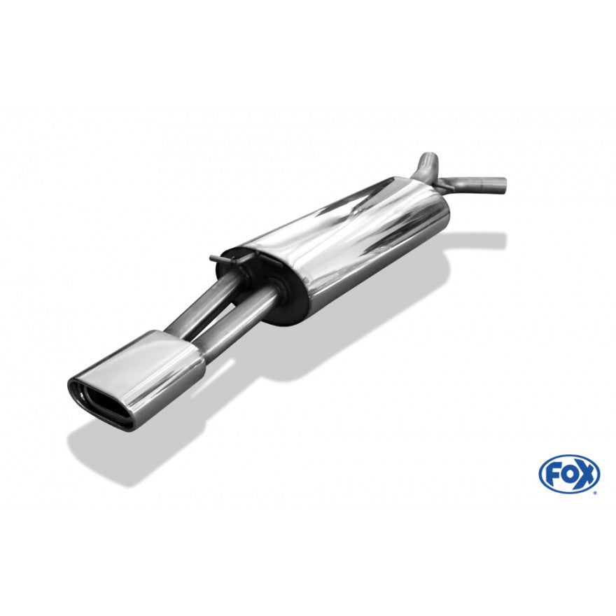 Sportschalldämpfer mit 1 Endrohr 135x80mm (Typ 53), inkl. (EG-) GENEHMIGUNG!