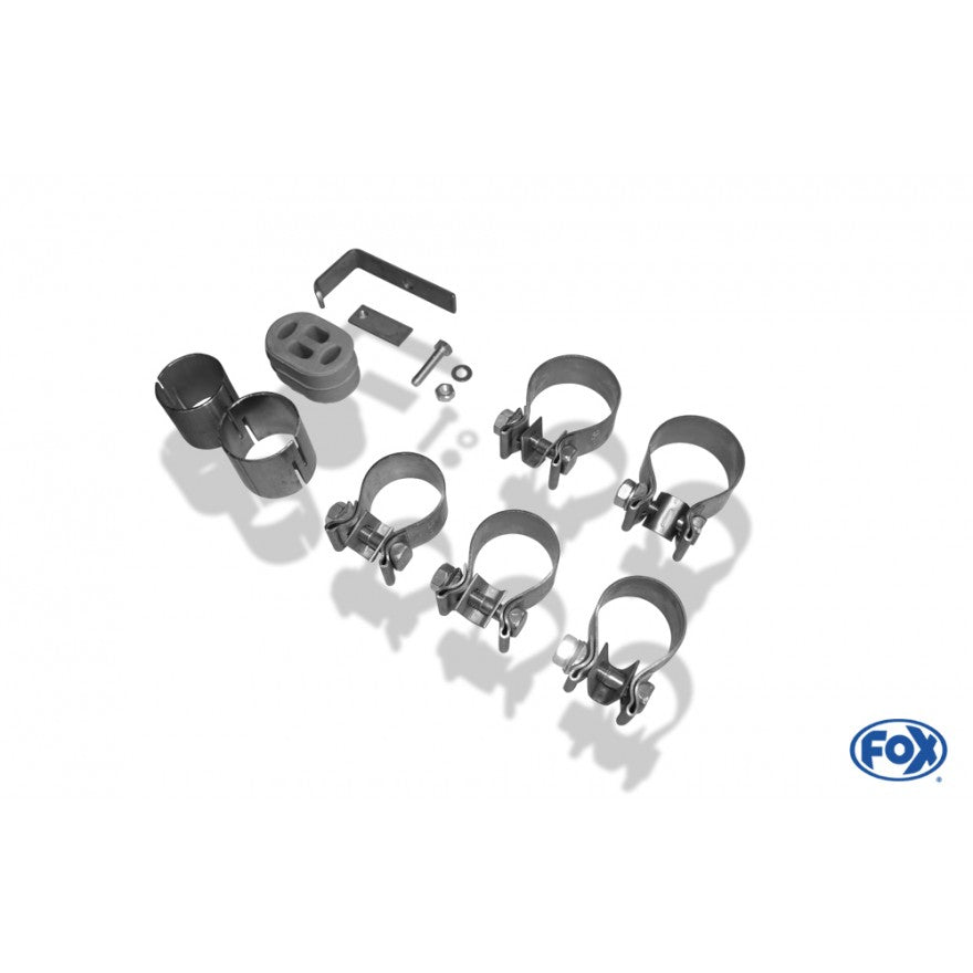 Sportschalldämpfer mit links/rechts je 2 Endrohren 76mm (Typ 13), inkl. TÜV-Teilegutachten!