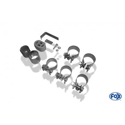 Sportschalldämpfer mit links/rechts je 1 Endrohr 135x80mm (Typ 53), inkl. TÜV-Teilegutachten!