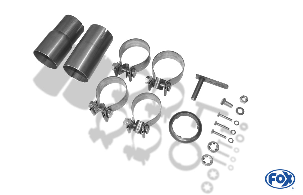 Sportschalldämpfer mit 1 Endrohr 129x106mm (Typ 32), inkl. (EG-) GENEHMIGUNG!