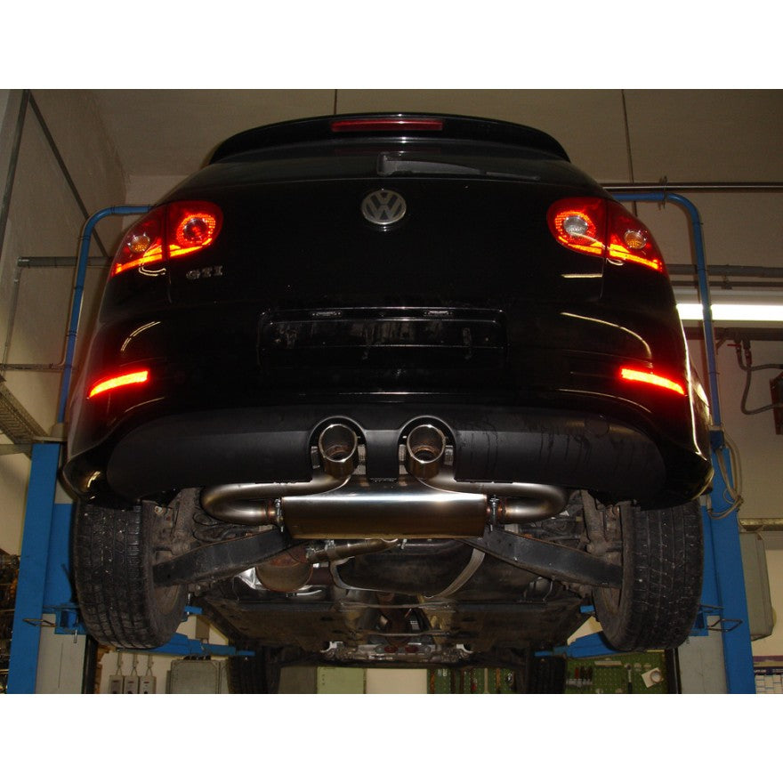 Sportschalldämpfer mit mittig 2 Endrohren 90mm (Typ 16), inkl. (EG-) GENEHMIGUNG!