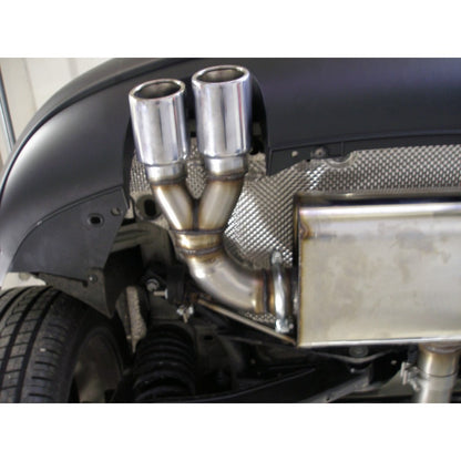 Sportschalldämpfer mit 2 Endrohren 76mm (Typ 17), inkl. (EG-) GENEHMIGUNG!