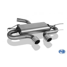 Sportschalldämpfer mit mittig 2 Endrohren 90mm (Typ 16), inkl. (EG-) GENEHMIGUNG!