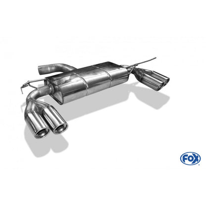 Sportschalldämpfer mit links/rechts je 2 Endrohren 76mm (Typ 17), inkl. (EG-) GENEHMIGUNG!