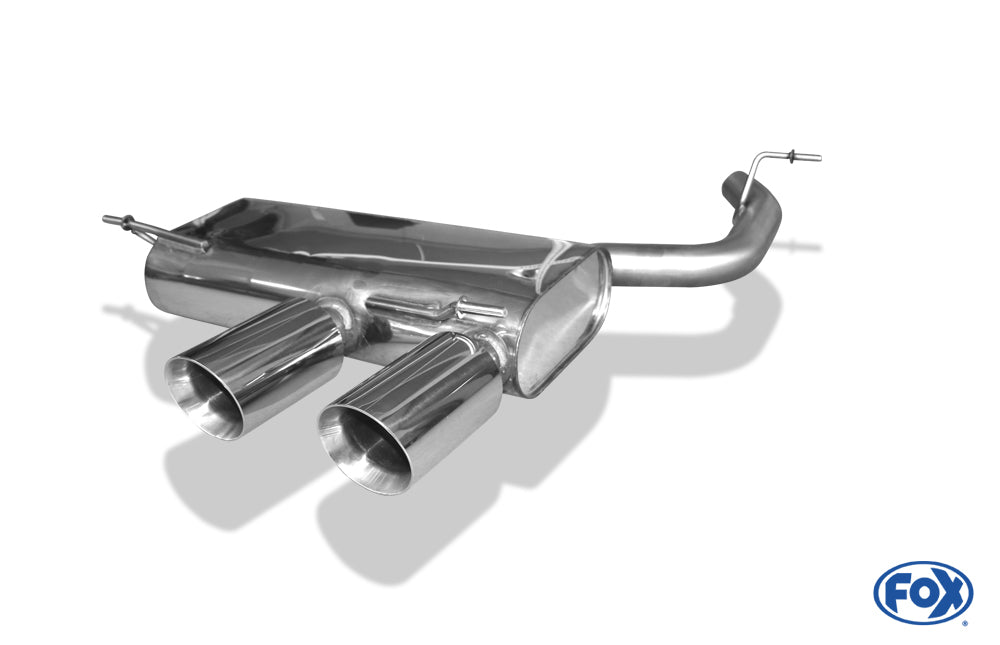 Sportschalldämpfer mit 2 Endrohren 100mm (Typ 25), inkl. (EG-) GENEHMIGUNG!