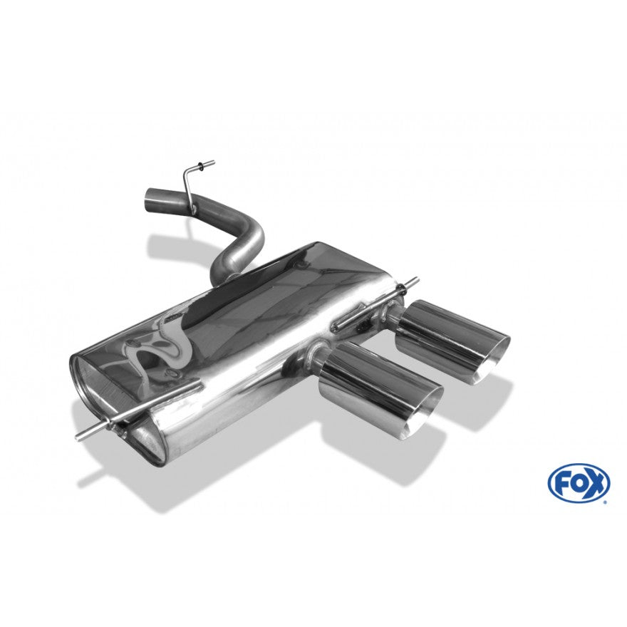 Sportschalldämpfer mit 2 Endrohren 100mm (Typ 25), inkl. (EG-) GENEHMIGUNG!