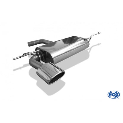 Sportschalldämpfer mit 1 Endrohr 140x90mm (Typ 32), inkl. (EG-) GENEHMIGUNG!