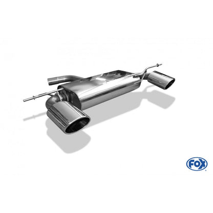 Sportschalldämpfer mit links/rechts je 1 Endrohr 140x90mm (Typ 32), inkl. (EG-) GENEHMIGUNG!