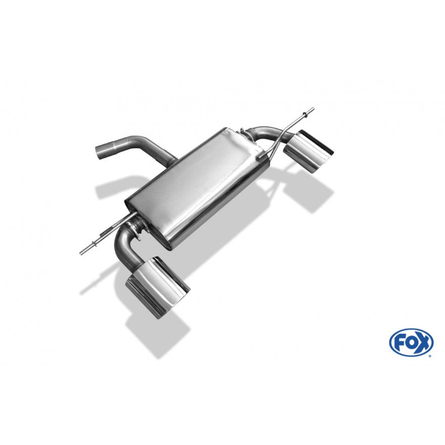Sportschalldämpfer mit links/rechts je 1 Endrohr 140x90mm (Typ 32), inkl. (EG-) GENEHMIGUNG!