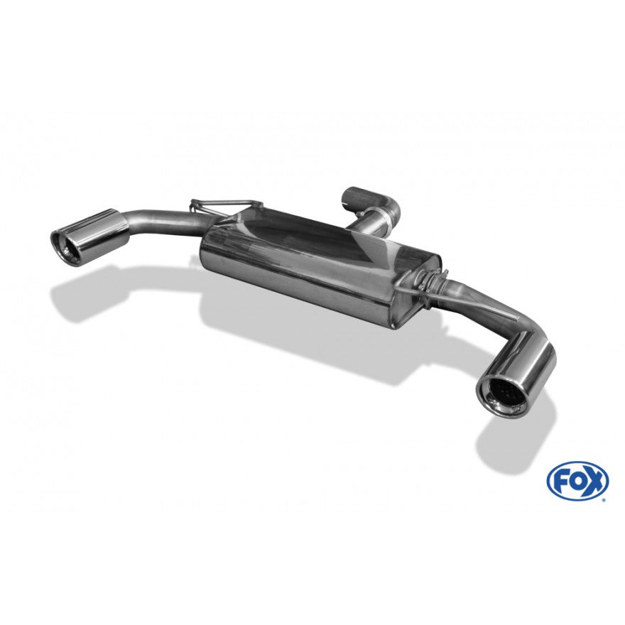 Sportschalldämpfer mit links/rechts je 1 Endrohr 90mm (Typ 17), inkl. (EG-) GENEHMIGUNG!