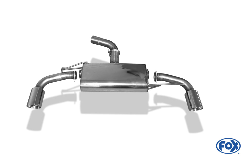 Sportschalldämpfer mit links/rechts je 1 Endrohr 100mm (Typ 25), inkl. (EG-) GENEHMIGUNG!