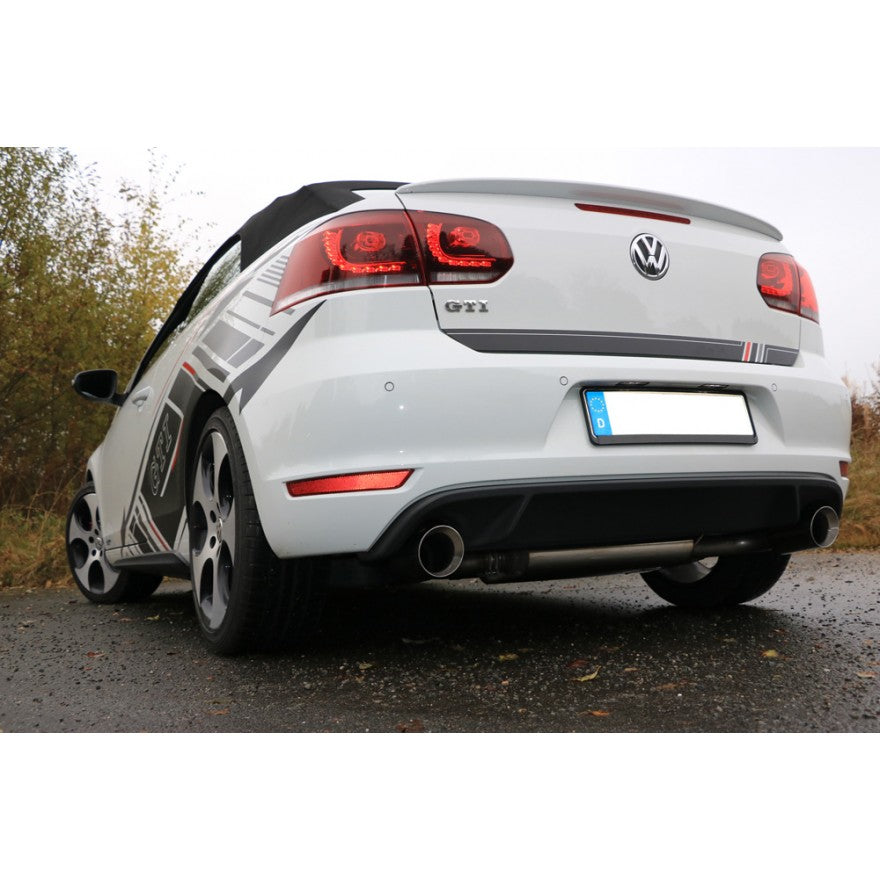 Sportschalldämpfer mit links/rechts je 1 Endrohr 100mm (Typ 25), inkl. (EG-) GENEHMIGUNG!