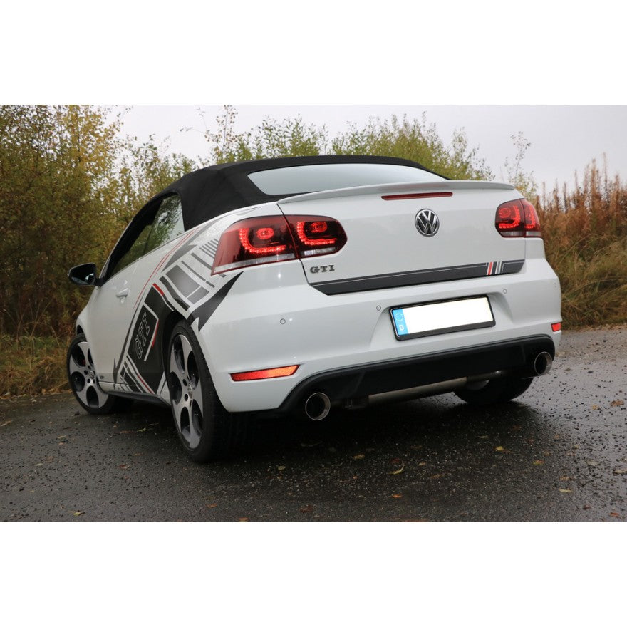 Sportschalldämpfer mit links/rechts je 1 Endrohr 100mm (Typ 25), inkl. (EG-) GENEHMIGUNG!