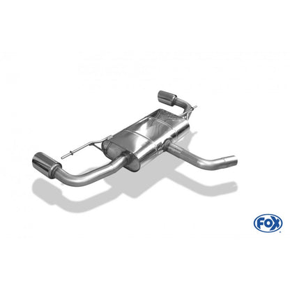 Sportschalldämpfer mit links/rechts je 1 Endrohr 90mm (Typ 25), inkl. (EG-) GENEHMIGUNG!