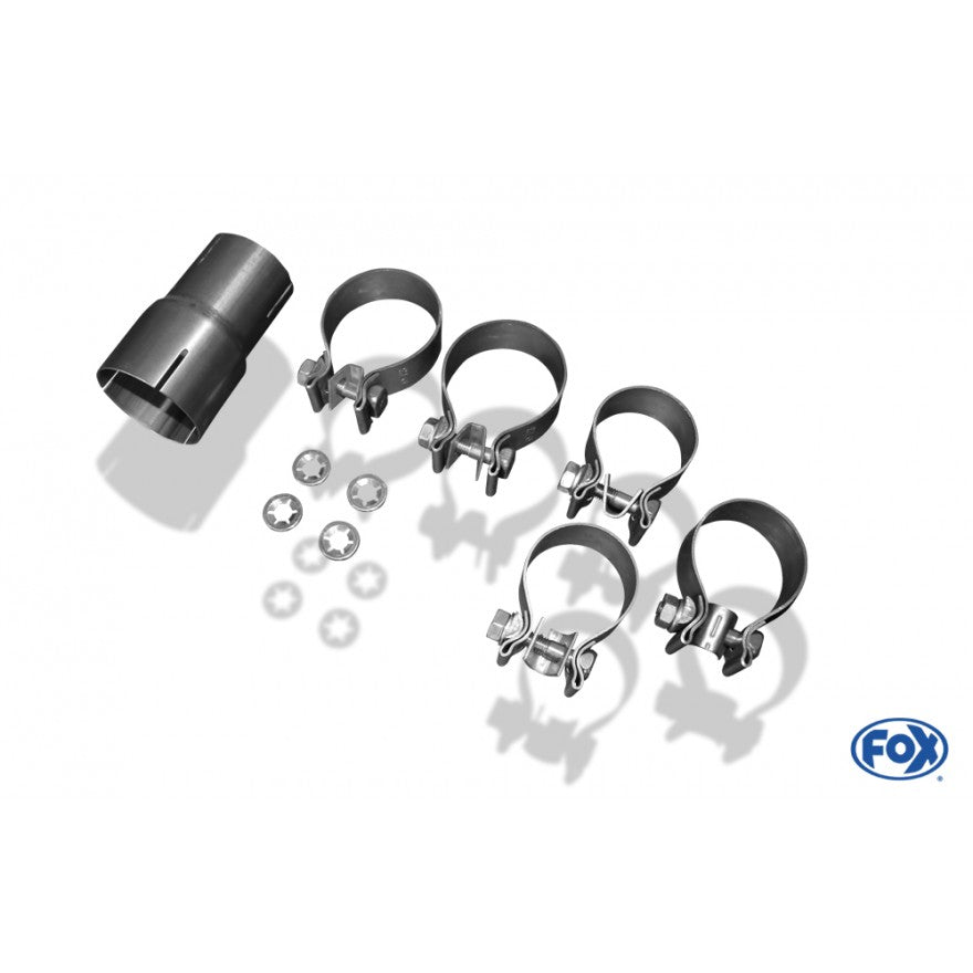 Sportschalldämpfer mit mittig 2 Endrohren 90mm (Typ 16), inkl. (EG-) GENEHMIGUNG!