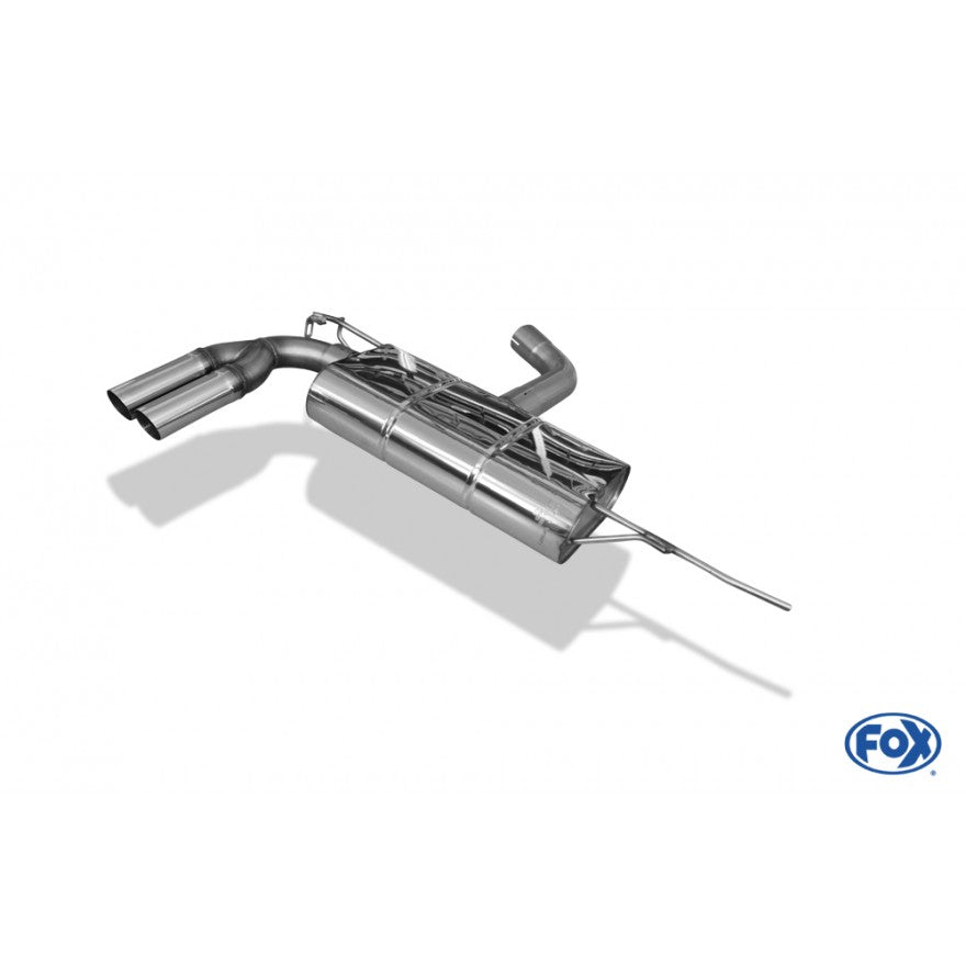 Sportschalldämpfer mit 2 Endrohren 63mm (Typ 14), inkl. (EG-) GENEHMIGUNG!