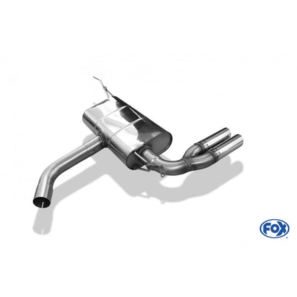 Sportschalldämpfer mit 2 Endrohren 63mm (Typ 14), inkl. (EG-) GENEHMIGUNG!