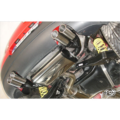 Sportschalldämpfer mit links/rechts je 2 Endrohren 76mm (Typ 17), inkl. (EG-) GENEHMIGUNG!