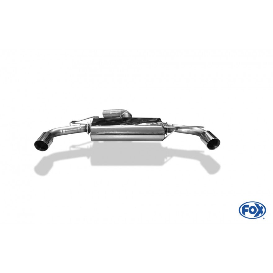 Sportschalldämpfer mit links/rechts je 1 Endrohr 90mm (Typ 25), inkl. (EG-) GENEHMIGUNG!