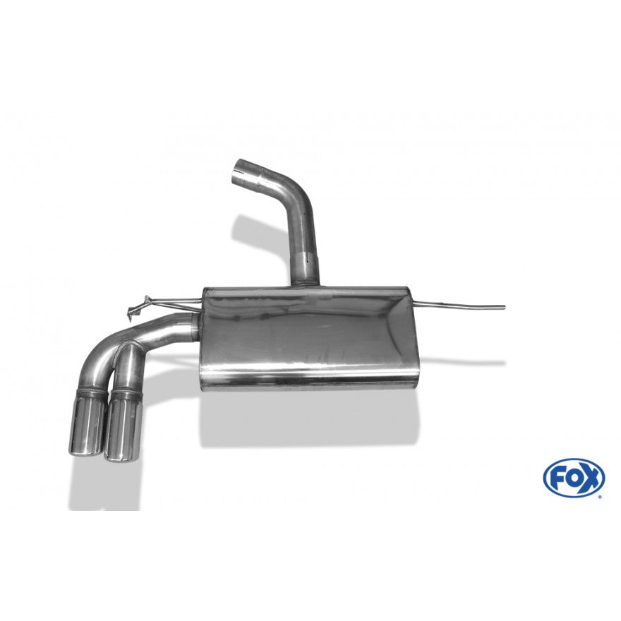 Sporttschalldämpfer mit 2 Endrohren 80mm (Typ 16), inkl. (EG-) GENEHMIGUNG!