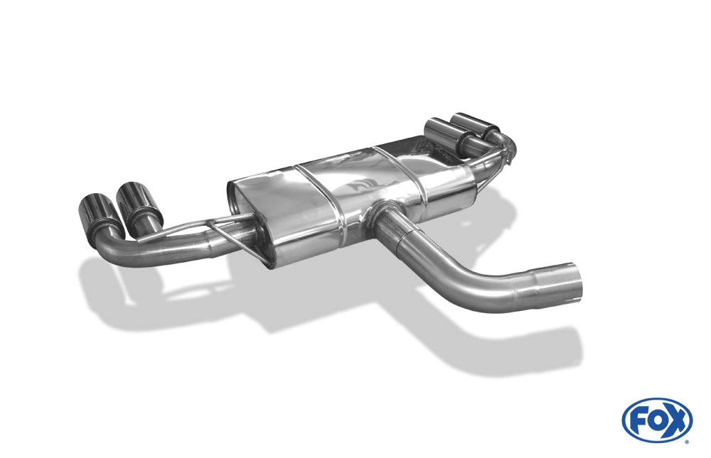 Sporttschalldämpfer mit links/rechts je 2 Endrohren 80mm (Typ 16), inkl. (EG-) GENEHMIGUNG!
