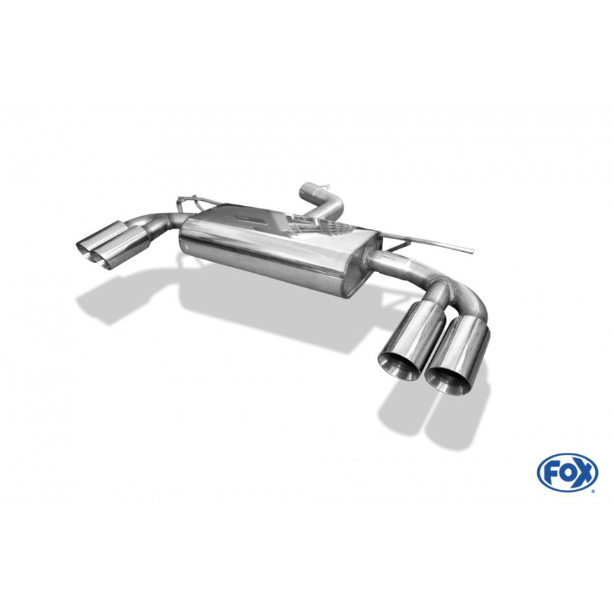 Sporttschalldämpfer mit links/rechts je 2 Endrohren 80mm (Typ 25), inkl. (EG-) GENEHMIGUNG!