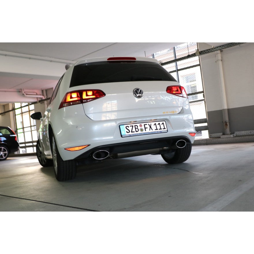 Sporttschalldämpfer mit links/rechts je 1 Endrohr 160x90mm (Typ 38), inkl. (EG-) GENEHMIGUNG!