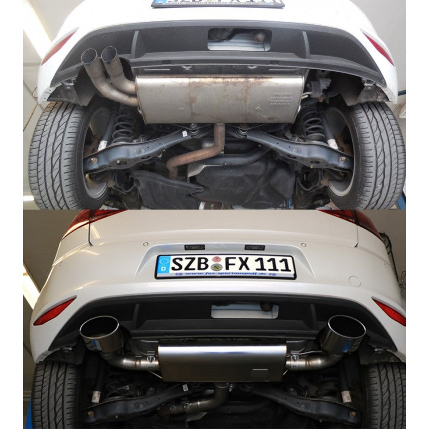 Sporttschalldämpfer mit links/rechts je 1 Endrohr 160x90mm (Typ 38), inkl. (EG-) GENEHMIGUNG!