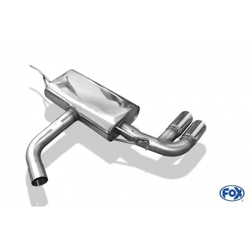 Sportschalldämpfer mit 2 Endrohren 80mm (Typ 16), inkl. (EG-) GENEHMIGUNG!