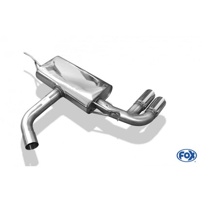 Sportschalldämpfer mit 2 Endrohren 80mm (Typ 16), inkl. (EG-) GENEHMIGUNG!