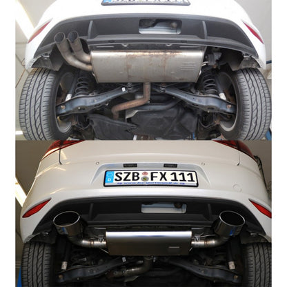 Sportschalldämpfer mit links/rechts je 1 Endrohr 160x90mm (Typ 38), inkl. (EG-) GENEHMIGUNG!