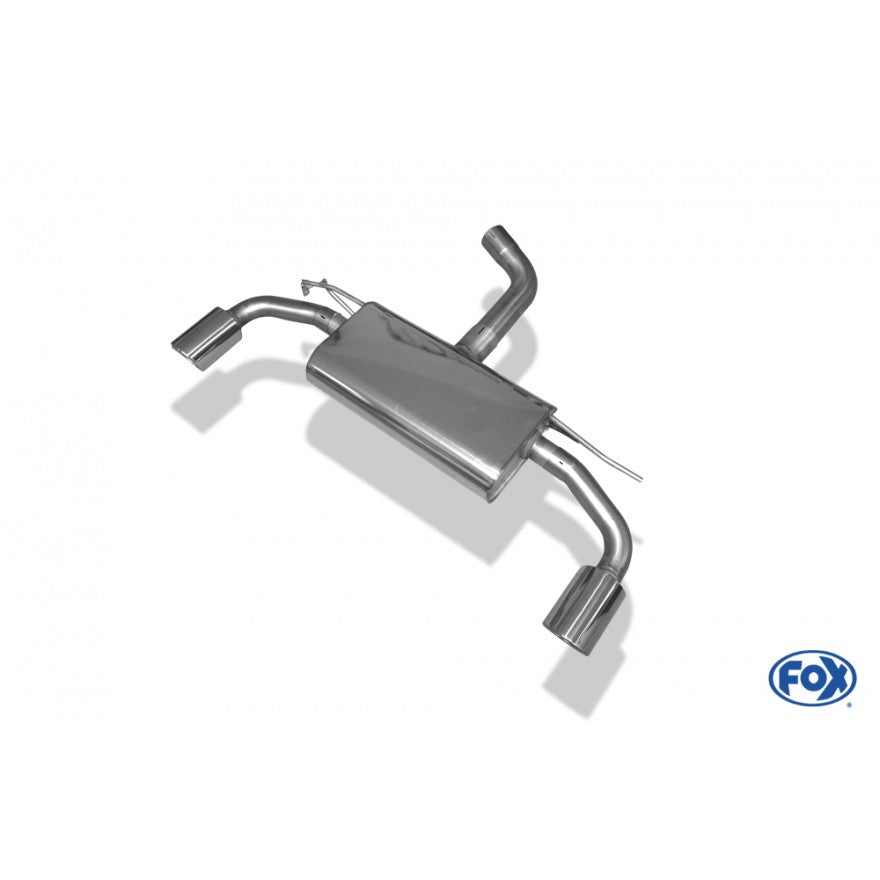 Sporttschalldämpfer mit links/rechts je 1 Endrohr 100mm (Typ 16), inkl. (EG-) GENEHMIGUNG!