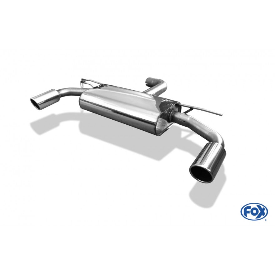 Sportschalldämpfer mit links/rechts je 1 Endrohr 90mm (Typ 16), inkl. (EG-) GENEHMIGUNG!