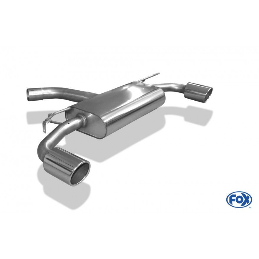 Sportschalldämpfer mit links/rechts je 1 Endrohr 100mm (Typ 16), inkl. (EG-) GENEHMIGUNG!