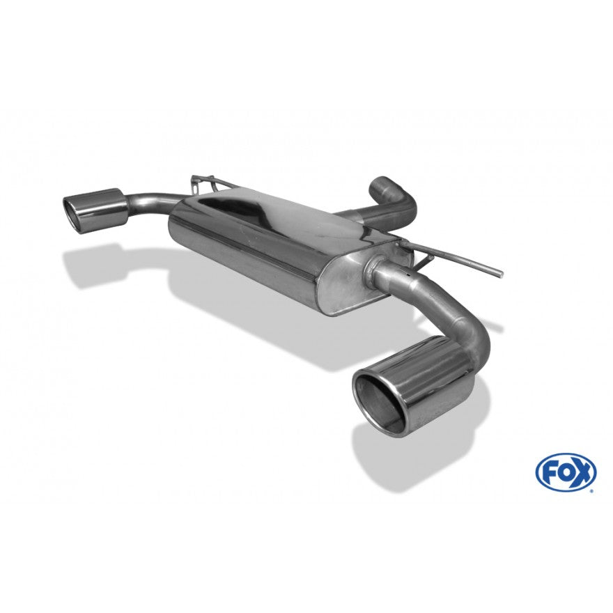Sportschalldämpfer mit links/rechts je 1 Endrohr 100mm (Typ 16), inkl. (EG-) GENEHMIGUNG!