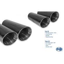 Sportschalldämpfer mit links/rechts je 2 Endrohren 90mm (Typ 25), inkl. (EG-) GENEHMIGUNG!