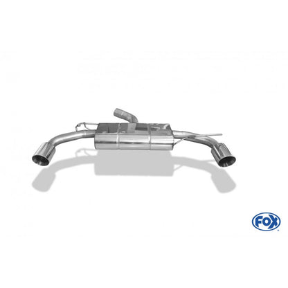 Sportschalldämpfer mit links/rechts je 1 Endrohr 100mm (Typ 25), inkl. (EG-) GENEHMIGUNG!