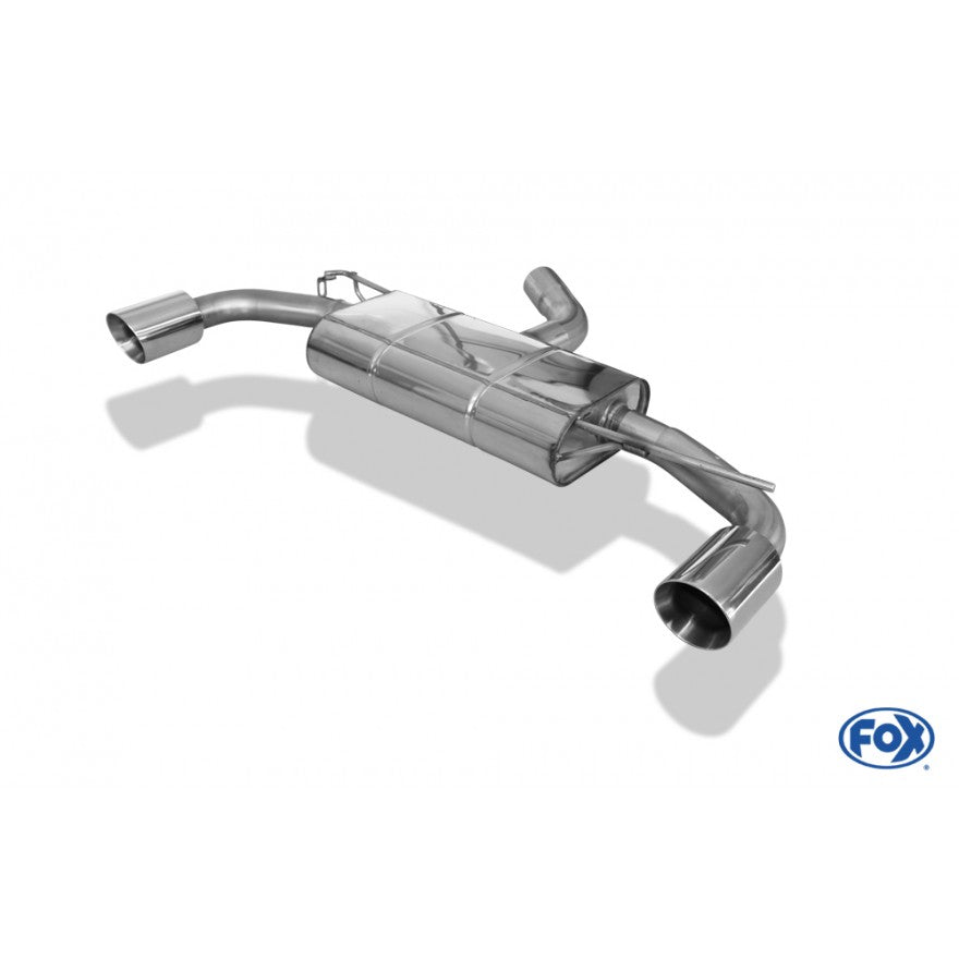 Sportschalldämpfer mit links/rechts je 1 Endrohr 100mm (Typ 25), inkl. (EG-) GENEHMIGUNG!