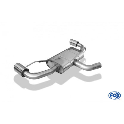 Sportschalldämpfer mit links/rechts je 1 Endrohr 100mm (Typ 25), inkl. (EG-) GENEHMIGUNG!
