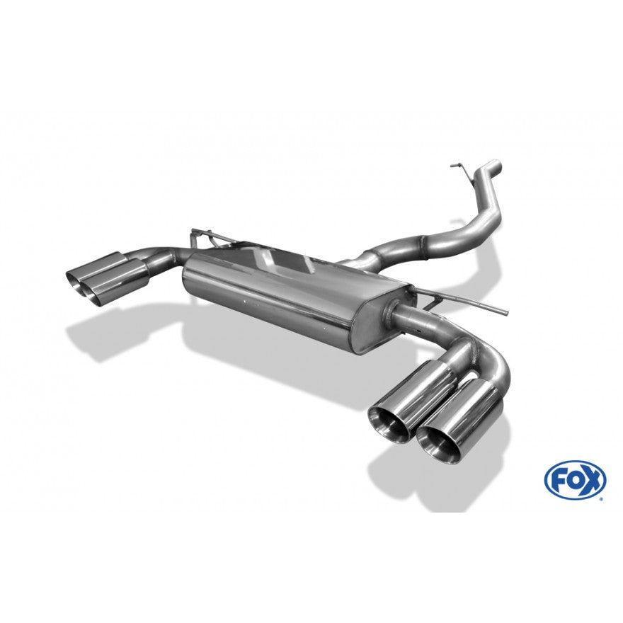 Sportschalldämpfer mit links/rechts je 2 Endrohren 80mm (Typ 25), inkl. (EG-) GENEHMIGUNG!