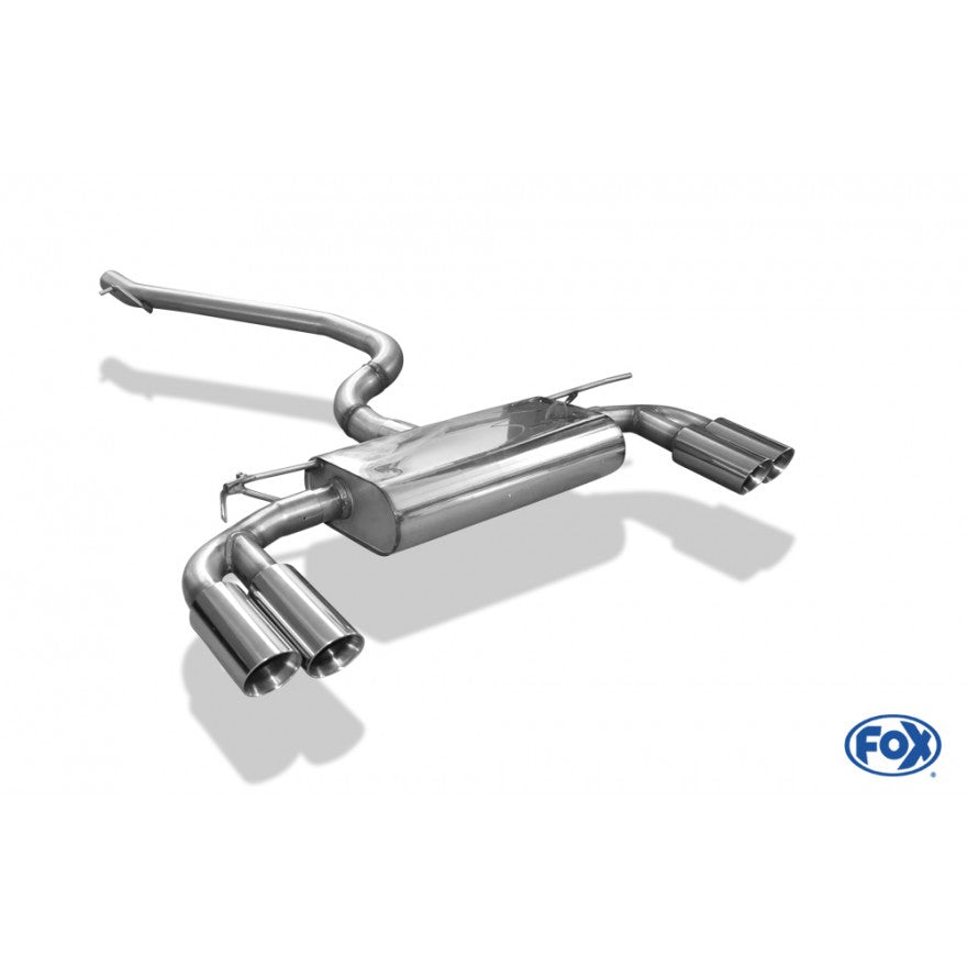 Sportschalldämpfer mit links/rechts je 2 Endrohren 80mm (Typ 25), inkl. (EG-) GENEHMIGUNG!