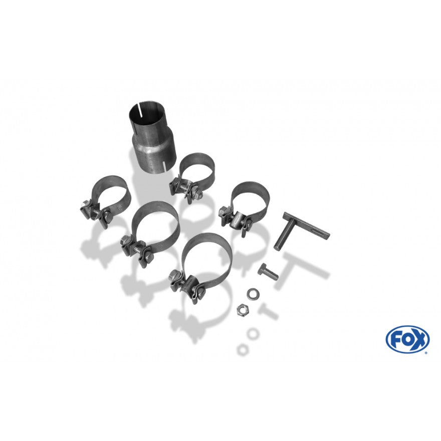 Sportschalldämpfer mit links/rechts je 2 Endrohren 80mm (Typ 25), inkl. (EG-) GENEHMIGUNG!