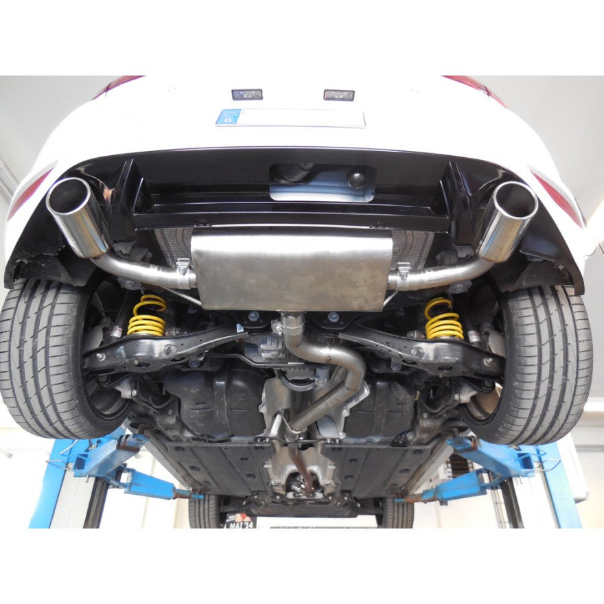 Sportschalldämpfer mit links/rechts je 1 Endrohr 100mm (Typ 16), inkl. (EG-) GENEHMIGUNG!