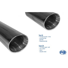 Sportschalldämpfer mit links/rechts je 1 Endrohr 100mm (Typ 25), inkl. (EG-) GENEHMIGUNG!