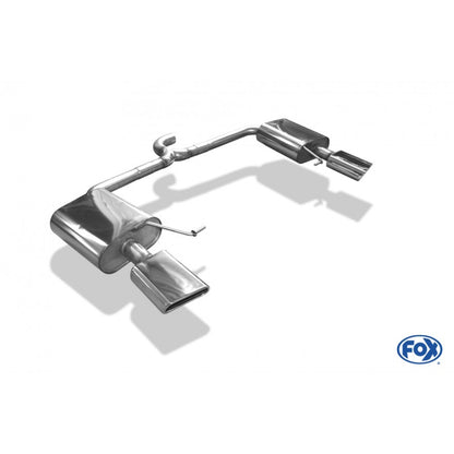 Sportschalldämpfer mit links/rechts je 1 Endrohr 145x65mm (Typ 59), inkl. (EG-) GENEHMIGUNG!