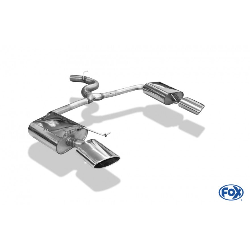 Sportschalldämpfer mit links/rechts je 1 Endrohr 160x90mm (Typ 38), inkl. (EG-) GENEHMIGUNG!