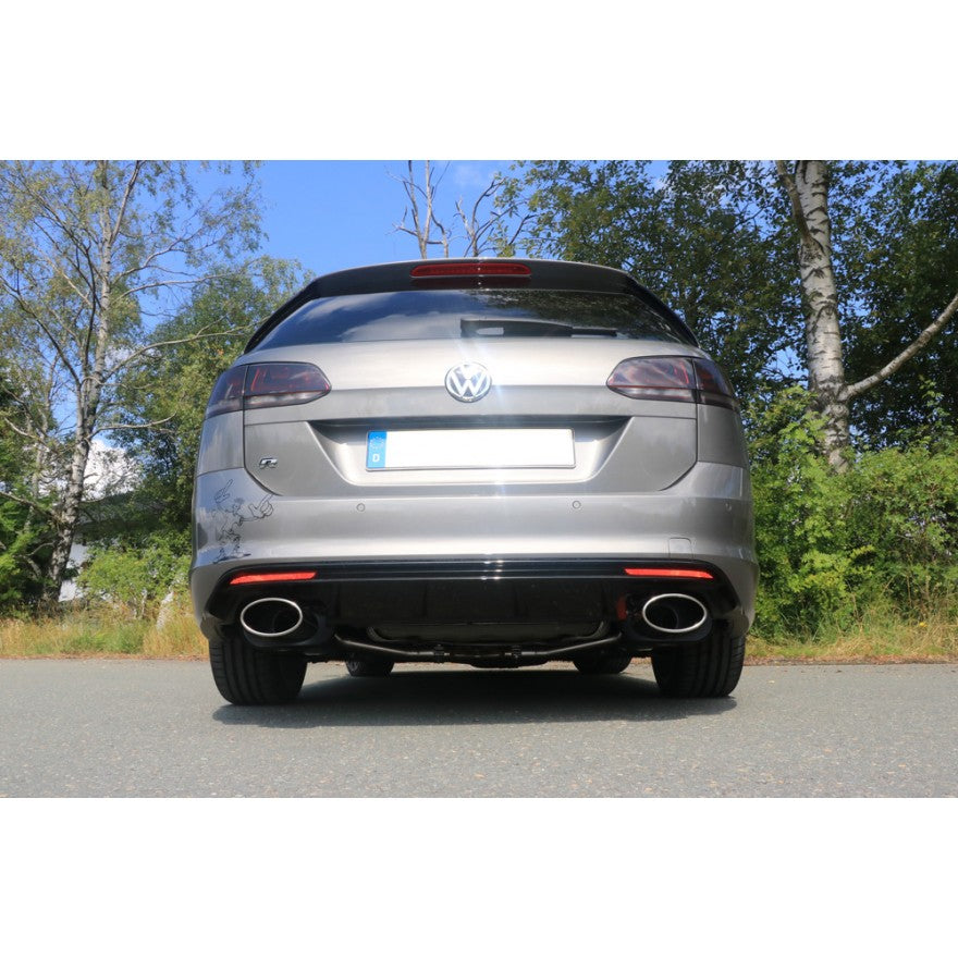 Sportschalldämpfer mit links/rechts je 1 Endrohr 160x90mm (Typ 38), inkl. (EG-) GENEHMIGUNG!